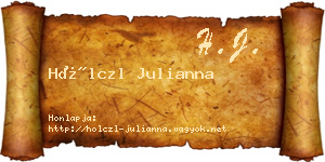 Hölczl Julianna névjegykártya