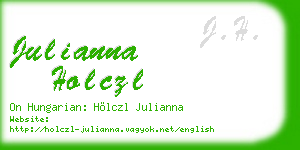 julianna holczl business card