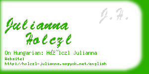 julianna holczl business card